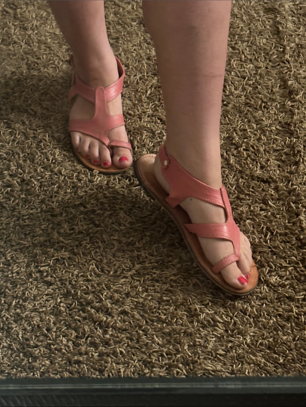 Genuine leather Chico’s Open-Toe Strappy Sandals